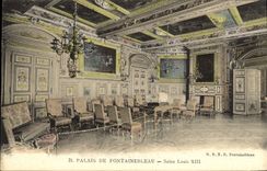 CPA Palais De Fontainebleau Salon Louis XIII