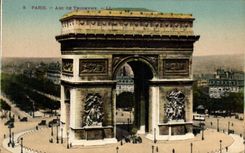 CPA Paris Arc De Triomphe