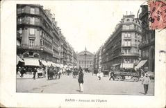 VINTAGE POSTCARD Small Avenue Of the Opera