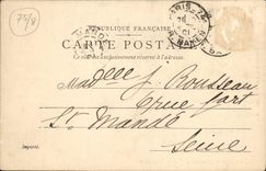 CPA Paris Parc Monceau Monument De Guy De Maupassant