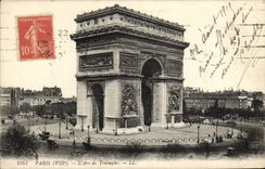 CPA Paris L'Arc De Triomphe