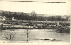 CPA Inondations De Paris Le Pont D'Iena