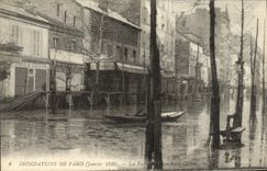 CPA Inondations De Paris Les Passage Rue Saint Charles