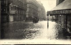 CPA Inondations De Paris La Rue De La Pepiniere