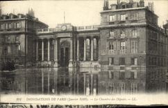 CPA Inondations De Paris La Chambre Des Deputes