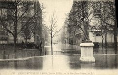 CPA Inondations De Paris La Rue Jean Goujon