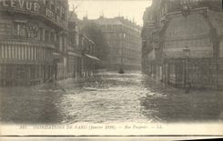 CPA Inondations De Paris Rue Pasquier