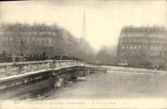 VINTAGE POSTCARD Inondatons Of Paris the Bridge Of Alma