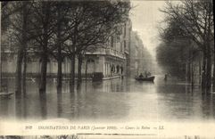 CPA Inondatons De Paris Cours La Reine