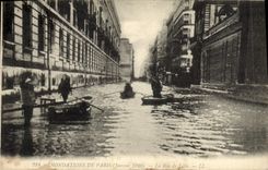 CPA Inondatons De Paris La Rue De Lille