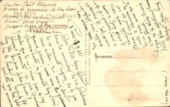 VINTAGE POSTCARD Paris While Strolling the Palate Of Luxembourg