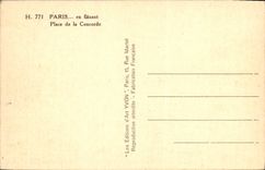 VINTAGE POSTCARD Paris While Strolling Place Of the Harmony Eiffel Tower