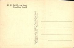 CPA Paris En Flanant Notre Dame