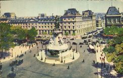 CPA Paris En Flanat Place De La Republique