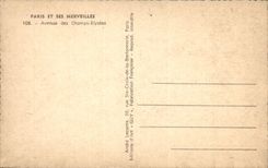 VINTAGE POSTCARD Paris And Wonders Avenue Of the Champs Elysées