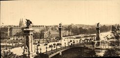 POSTAL de la VENDIMIA cualquie panorama de París del puente Alejandro III
