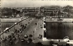 POSTAL MODERNA París y su puente de las maravillas y lugar de la armonía