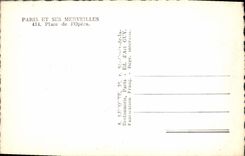 MODERN CARD Paris And Its Wonders Place Opera