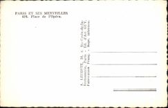 CPM Paris Et Ses Merveilles Place De L'Opera