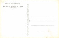 CPM Paris Et Ses Merveilles Arc De Triomphe De l'Etoile