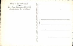 MODERN CARD Paris And Its Wonders Bridge Alexandre And Esplanade Of the Invalids