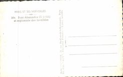 MODERN CARD Paris And Its Wonders Bridge Alexandre III And Esplanade Of the Invalids