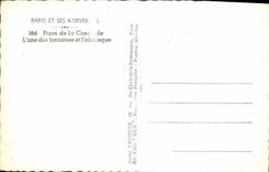 CPM Paris Et Ses Merveilles Place De La Concorde L'Une DEs Fontaines Et l'Obelisque