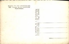 CPM Paris Et Ses Merveilles Facade De La Cathedrale Notre Dame