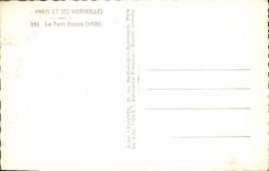 MODERN CARD Paris And Its Wonders the Petit Palais