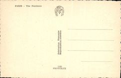 MODERN CARD Paris the Pantheon And the Church St Etienne Of the Mount