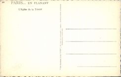 CPM Paris En Flanant L'Eglise De La Trinite
