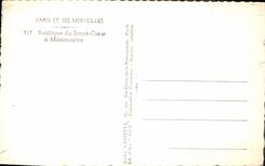 CPM Paris Et Ses Merveilles Basilique Du Sacre Coeur A Montmartre