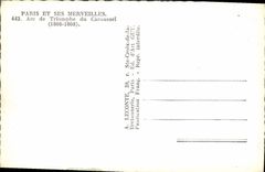 CPM Paris Et Ses Merveilles Arc De Triomphe Du Caroussel