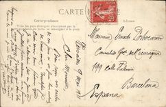 POSTAL Versalles de la VENDIMIA el parque Hamlet de pequeña lechería de Trianon