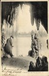 VINTAGE POSTCARD Wood De Vincennes Cave Of the Lake Daumesnil