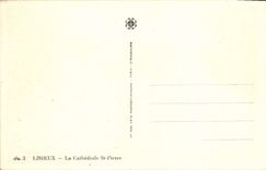 VINTAGE POSTCARD Lisieux the Cathedral St Pierre