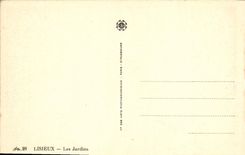 VINTAGE POSTCARD Lisieux Gardens