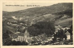 VINTAGE POSTCARD Saline Les Bains District St Maurice