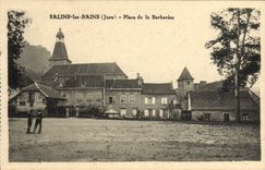 VINTAGE POSTCARD Saline Les Bains Place Of Barbarine