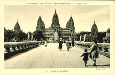 CPA Exposition Coloniale Internationale Paris 1931 Temple d'Angkor Vat