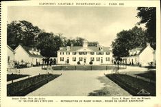 CPA Exposition Coloniale Internationale Paris 1931 Section Des Etats Unis Maison de George Washington