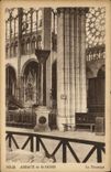 VINTAGE POSTCARD Abbey St Denis the Transept