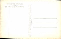 CPM Paris Et Ses Merveilles Cathedrale Notre Dame