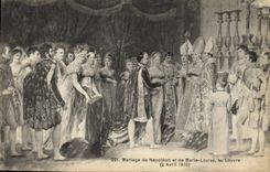 CPA Mariage De Napoleon Et De Marie Louise Au Louvre
