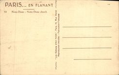 CPA Paris En Flanant Notre Dame 