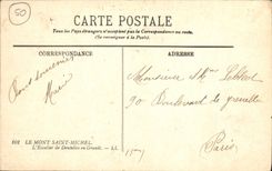 CPA Le Mont Saint Michel L'Escalier De Dentelles En Granit