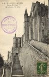 VINTAGE POSTCARD Mont Saint Michel Entered Of the Abbey