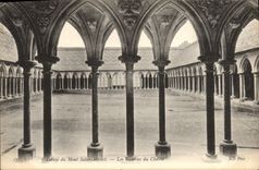 CPA Abbaye Du Mont Saint Michel Les Galeries Du Cloitre