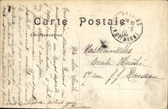 VINTAGE POSTCARD Battle Of the Maurupt Marne Main street Of Vitry after the Militaria bombardment