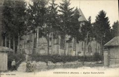 CPA Courtisols Eglise Saint Julien